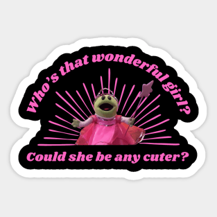 girl she be anywhere Sticker